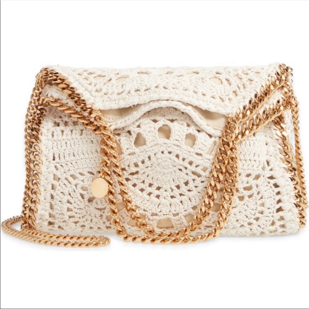 Stella Mccartney Mini Falabella Crochet Shoulder Bag